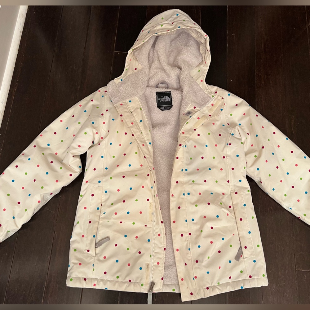 The North Face Girls Size Large Fleece Lined Waterproof Coat